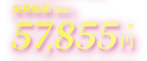 全身全顔脱毛6回完了コース57,855円