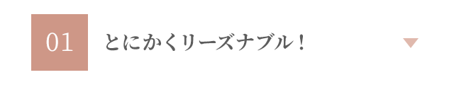 とにかくリーズナブル！